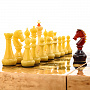 Шахматы из карельской берёзы с янтарными фигурами, фотография 4. Интернет-магазин ЛАВКА ПОДАРКОВ