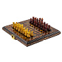 Шахматы складные с янтарными фигурами 32х32 см, фотография 1. Интернет-магазин ЛАВКА ПОДАРКОВ