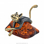 Статуэтка с янтарем "Кот на подушке", фотография 7. Интернет-магазин ЛАВКА ПОДАРКОВ