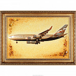 Янтарная картина «Самолет»