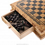 Деревянные шахматы с 2-мя ящиками(карельская береза), фотография 3. Интернет-магазин ЛАВКА ПОДАРКОВ