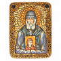 Икона из мореного дуба "Паисий Святогорец" 20х15 см, фотография 5. Интернет-магазин ЛАВКА ПОДАРКОВ
