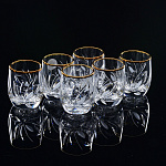 /23719-5108 Набор стаканов д.вина отв.зол, 35 г, 900/43-лотос