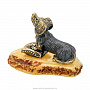 Статуэтка с янтарем "Собака Такса", фотография 4. Интернет-магазин ЛАВКА ПОДАРКОВ