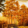 Картина янтарная "Осенний парк" 38х48 см, фотография 5. Интернет-магазин ЛАВКА ПОДАРКОВ
