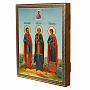 Деревянная икона "Мученики Гурий, Самон и Авив" 26х22 см, фотография 1. Интернет-магазин ЛАВКА ПОДАРКОВ
