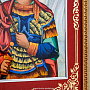 Икона на перламутре "Святой Георгий Победоносец" 35х30 см, фотография 5. Интернет-магазин ЛАВКА ПОДАРКОВ