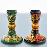 0024142 Хохлома ПОДСВЕЧНИК 100*75 в/кат 19140100075