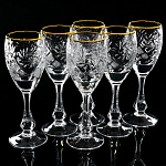 0041041/11743-6874 Набор рюмок отв.зол, 70 г, 1000/1-  метелица