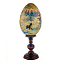 Пасхальное яйцо на подставке "Русская зима", фотография 4. Интернет-магазин ЛАВКА ПОДАРКОВ