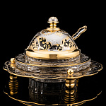 0021559/9705 Златоуст ИКОРНИЦА украшенная камнями, позолота в П/У RAZ-9705