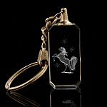 Символ 2026 года. Лазерная графика. Брелок "Лошадь"