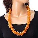 0054775  БУСЫ янтарные слойка в ассортименте (янтарь заливка)