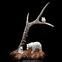 Композиция из кости и рога оленя "Прогулка", фотография 1. Интернет-магазин ЛАВКА ПОДАРКОВ