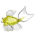 0041365/25556-4796 Декор.изделие "Рыбка" (жёлтая+бел.нить), -, цветная пудра + нить