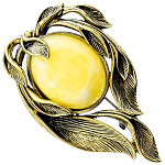 0045149/844.4 Брошь Ивушка (белый)