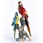 0030813 Традиции ФАБЕРЖЕ Сувенир-ШКАТУЛКА"ПАРА ПОПУГАЕВ АРА" В15-12