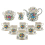 Чайный сервиз на 6 персон "Утро". Гжель в цвете, фотография 1. Интернет-магазин ЛАВКА ПОДАРКОВ