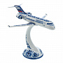 Статуэтка "Самолет "ТУ-334/354". Гжель, фотография 1. Интернет-магазин ЛАВКА ПОДАРКОВ