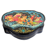  /17*11*4см Художественная роспись Шкатулка "Русская тройка" /110