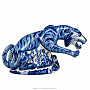 Скульптура "Тигр-охотник". Гжель, фотография 3. Интернет-магазин ЛАВКА ПОДАРКОВ