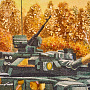 Картина янтарная "Танк Т-90 А" 40х60 см, фотография 6. Интернет-магазин ЛАВКА ПОДАРКОВ