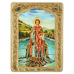 201351/RTI-252-1.m/15*20см Икона подарочная"Целитель Пантелеймон"мор.дуб  в ПУ 