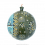 Новогодний елочный шар с росписью "Зимний сюжет", фотография 2. Интернет-магазин ЛАВКА ПОДАРКОВ
