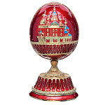 0023788 Традиции ФАБЕРЖЕ Сувенир ЯЙЦО пасх.муз.со Спасом Е1102СП-05
