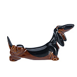 0080408 Сувенир Скульптура "ТАКСА" фарфор 16*9см