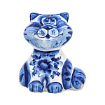 0069059 Сувенир Скульптура КОТ "БАСЯ" фарфор 