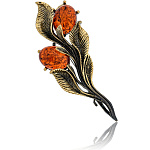 0049768/1667.4 Брошь Ива Большая (коньчный)