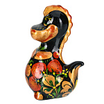 0071885-5*7,5*4см  Хохлома Статуэтка Символ года 2024 "ДРАКОН ГЕНА" фарфоровый
