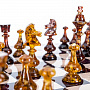 Шахматы с фигурами из янтаря "Африка" 48х48 см, фотография 4. Интернет-магазин ЛАВКА ПОДАРКОВ