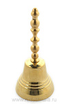 0015429/№6 Бронза КОЛОКОЛЬЧИК "Классический №6" 15*7см с мет.ручкой