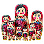 Матрешка "Семеновская" 20 мест, фотография 4. Интернет-магазин ЛАВКА ПОДАРКОВ