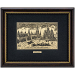  /25*32см Офорт черно-белый  "Старая Москва. Храм Василия Блаженного"