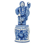 100343   Гжель Сувенир СТОПКА Штрафная  РЫБАК