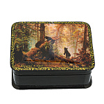 Шкатулка "Утро в сосновом лесу"