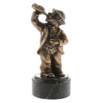 0074850 Бронза Скульптура "Алкоголик"  