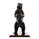 0054600 Обсидиан Скульптура "Медведь"