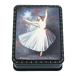 0076077 Шкатулка принт "БАЛЕТ " 9,5*7,5*3 см