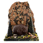 0060748 Нат.камень Скульптура "Медведь в лесу" гипс