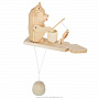 Богородская деревянная игрушка "Медведь рыболов", фотография 4. Интернет-магазин ЛАВКА ПОДАРКОВ