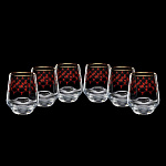 0033995/14.00384.07 ЛФЗ НАБОР ДЛЯ ВИСКИ/СОКА  6 бокалов 400мл СЕТКА БОРДО