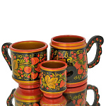 11*10см Хохлома КРУЖКА 11*10см СРЕДНЯЯ в ассортименте