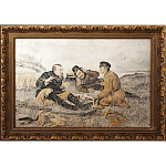 5310/382 Златоуст ПАННО "Охотники на привале" 51*39см