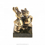 Бронзовая статуэтка "Кролик и кот", фотография 2. Интернет-магазин ЛАВКА ПОДАРКОВ
