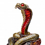 Змея Символ 2025 года. Сувенир из бронзы и янтаря "Королевская кобра", фотография 8. Интернет-магазин ЛАВКА ПОДАРКОВ