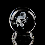 Лазерная графика. Шар "Знак Зодиака Козерог"